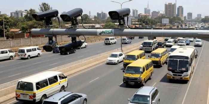 Traffic Lights at Thika Road, Kenya.